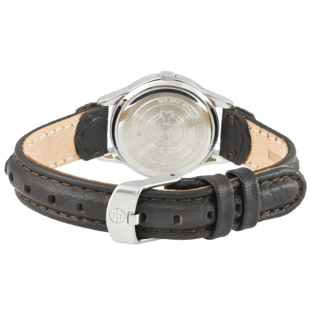 Timex Women's T41181 Expedition Metal Field Brown Leather and Nylon Strap Watch