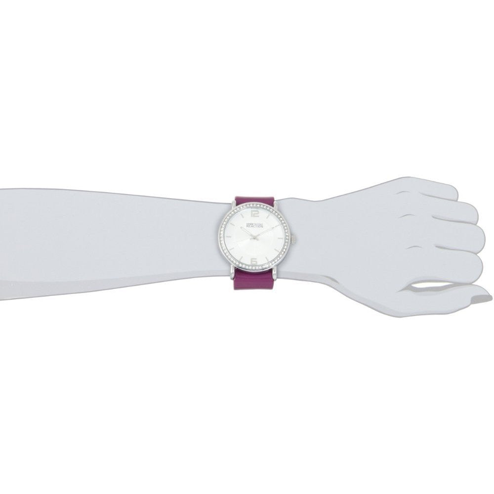 Kenneth Cole REACTION Women's RK6008 HOLIDAY-Box Set Analog Stone Bezel Purple Strap Watch