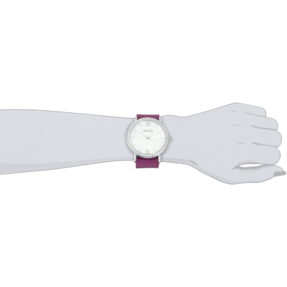 Kenneth Cole REACTION Women's RK6008 HOLIDAY-Box Set Analog Stone Bezel Purple Strap Watch