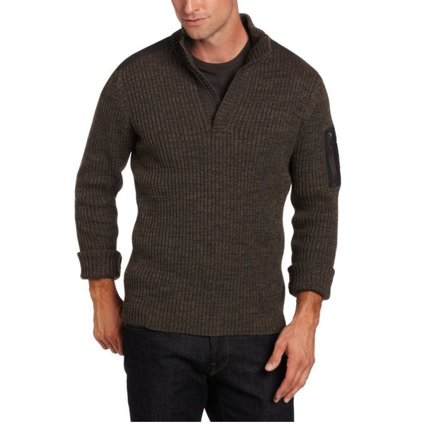 Calvin Klein Jeans Men's Long Sleeve Military Half Zip Sweater