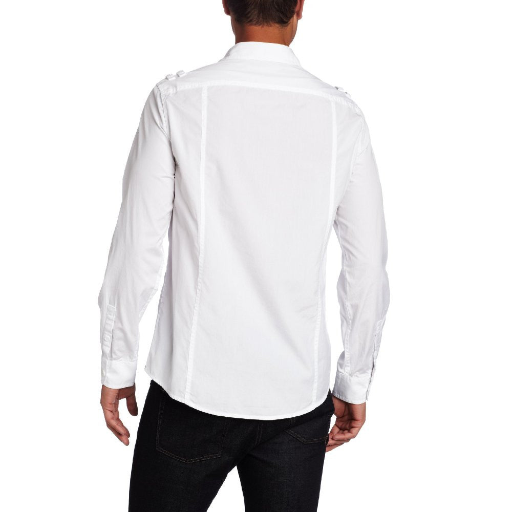 Kenneth Cole Men's Solid Military Shirt